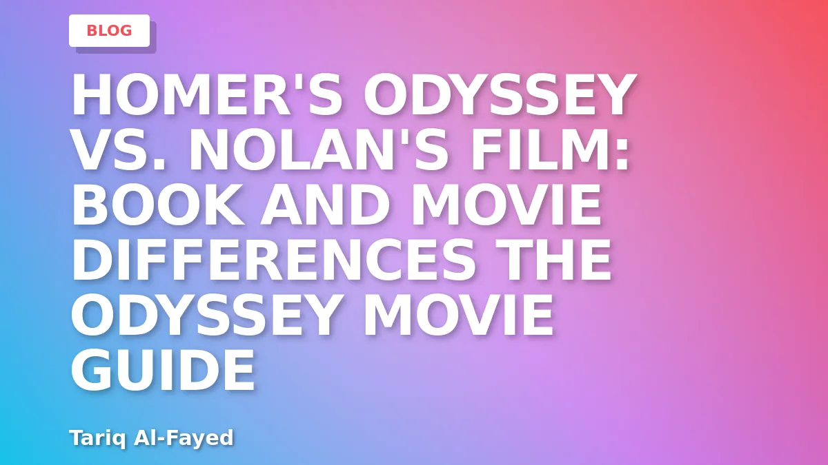 Homer's Odyssey vs. Nolan's Film: Book and Movie Differences
