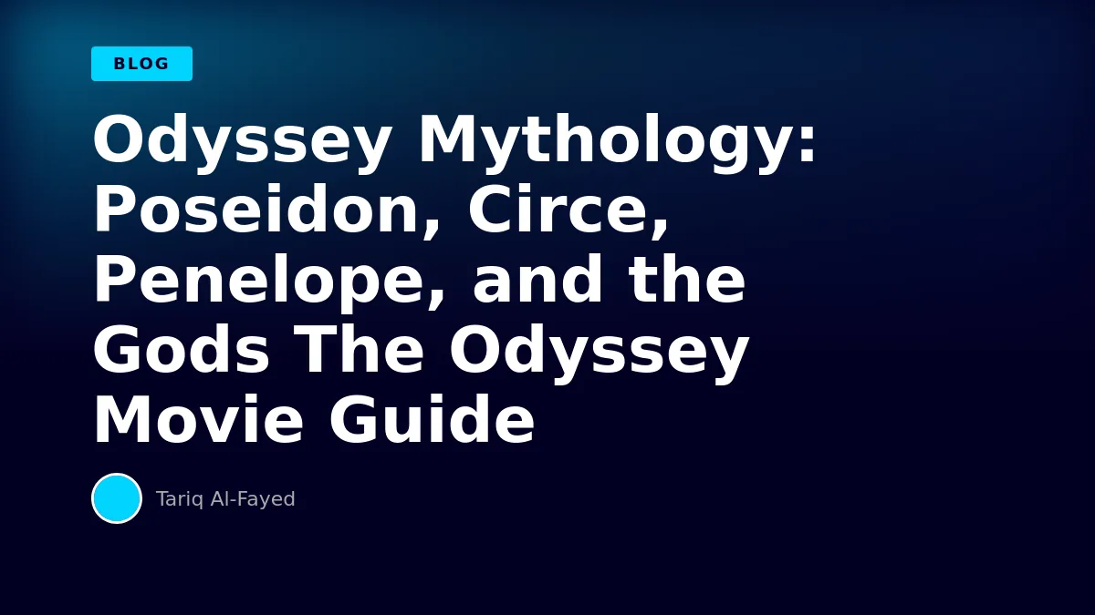 Odyssey Mythology: Poseidon, Circe, Penelope, and the Gods