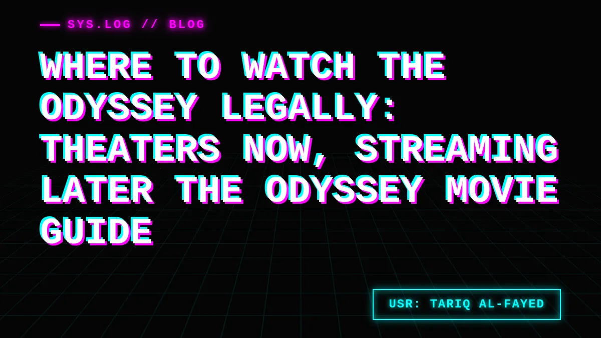 Where to Watch The Odyssey Legally: Theaters Now, Streaming Later